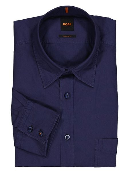 Hugo Boss Fashion Koszula w kolorze granatowym rozmiar: M. Niebieskie koszule Hugo Boss Fashion, m, bez wzorów, z bawełny, bez kołnierzyka, bez ramiączek. Za 106.62 zł.