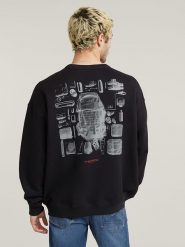G-Star Bluza w kolorze czarnym rozmiar: XL. Czarne bluzy G-Star, xl, bez wzorów, z bawełny, bez kaptura. Za 163.64 zł.