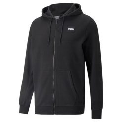 Bluza męska PUMA Full Zip. Bluzy z kapturem Puma, m, z aplikacjami, z bawełny, z kapturem. Za 181.30 zł.