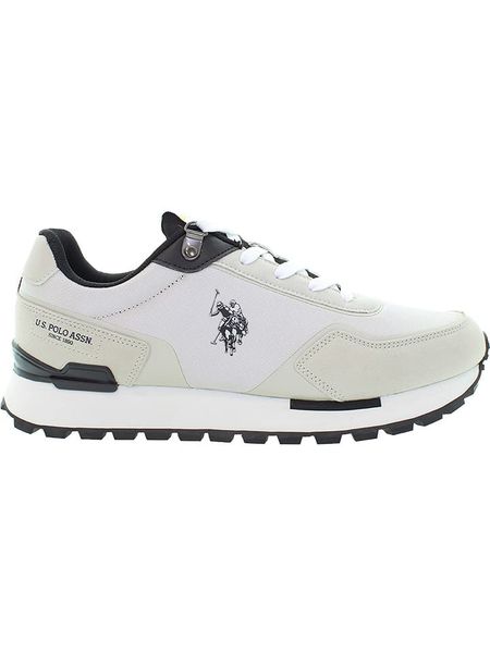 U.S. Polo Assn. Sneakersy w kolorze biało-kremowo-czarnym rozmiar: 41. Białe buty sportowe casual U.S. Polo Assn., bez wzorów, bez zapięcia. Za 188.40 zł.
