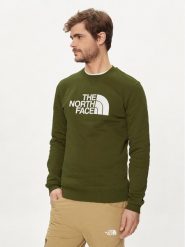 The North Face Bluza Drew Peak NF0A4SVR Zielony Regular Fit. Zielone bluzy The North Face, m, bez wzorów, z bawełny, bez kaptura. Za 299.99 zł.
