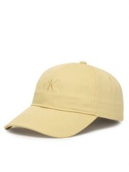 Calvin Klein Czapka z daszkiem Monogram Embroidery Baseball Cap LV04K5024G Żółty. Żółte czapki z daszkiem CALVIN KLEIN, bez wzorów, z bawełny. Za 169.99 zł.