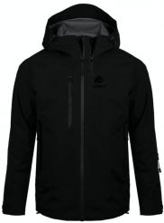 Kurtka turystyczna typu hardshell wodoodporna męska H07. Czarne kurtki GUGGEN MOUNTAIN, na lato, l, bez wzorów, z hardshellu, z kapturem. Za 929.03 zł.