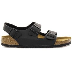 Birkenstock Milano BS Sandały unisex. Czarne sandały Birkenstock, bez zapięcia. Za 309.99 zł.