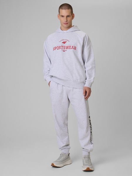 4F Spodnie dresowe joggery męskie - szare M. Szare joggery i bojówki 4F, m, bez wzorów, z dresówki. Za 159.99 zł.