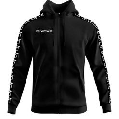Bluza opaska z kapturem z pełnym zamkiem błyskawicznym Givova. Czerwone bluzy z kapturem Givova, s, bez wzorów, z bawełny, z kapturem. Za 261.50 zł.