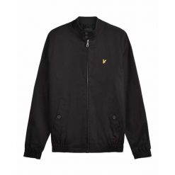 Kurtka Lyle & Scott. Czarne kurtki LYLE AND SCOTT, m, bez wzorów, z bawełny, bez kaptura. Za 457.35 zł.