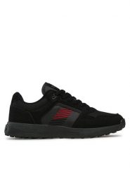 Lanetti Sneakersy MP07-11698-01 Czarny. Czarne buty sportowe casual Lanetti, bez wzorów, z materiału, bez zapięcia. Za 149.99 zł.