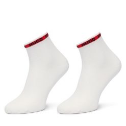 Skarpety krótkie HUGO. Białe skarpety Hugo, bez wzorów. Za 59.99 zł.