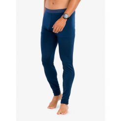 Legginsy męskie Fjallraven Bergtagen Thinwool Long Johns. Niebieskie legginsy długie sportowe Fjällräven, m, bez wzorów, trekkingowe. Za 419.99 zł.