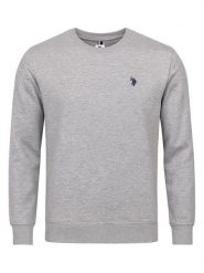 US Polo Assn Bluza w kolorze szarym rozmiar: S. Szare bluzy US Polo Assn, s, bez wzorów, z bawełny, bez kaptura. Za 119.95 zł.