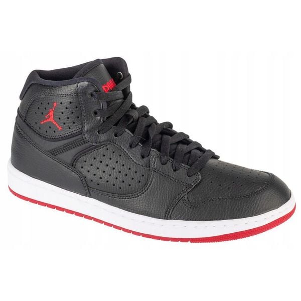 Męskie Skórzane Buty Treningowe Jordan Access Full Grain Leather. Czarne buty treningowe Nike, bez wzorów. Za 779.99 zł.