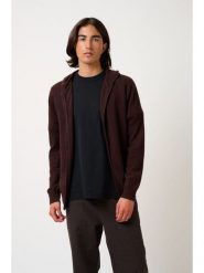 AUTHENTIC CASHMERE Kaszmirowy kardigan "Neurre" w kolorze ciemnobrązowym rozmiar: XL. Brązowe swetry rozpinane AUTHENTIC CASHMERE, xl, bez wzorów, z kaszmiru, bez kołnierzyka, bez ramiączek. Za 434.99 zł.