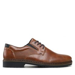 Półbuty Rieker. Szare eleganckie półbuty Rieker, bez wzorów, bez obcasa, bez zapięcia. Za 319.99 zł.