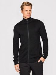 Selected Homme Kardigan Berg 16074688 Czarny Regular Fit. Czarne swetry rozpinane Selected Homme, l, bez wzorów, z bawełny, bez kołnierzyka, bez ramiączek. Za 179.99 zł.
