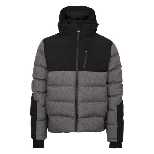 Trespass Delabole - Męski Casual Jkt Szary Marl. Czarne kurtki przeciwdeszczowe Trespass, m, bez wzorów, z puchu, bez kaptura. Za 390.83 zł.