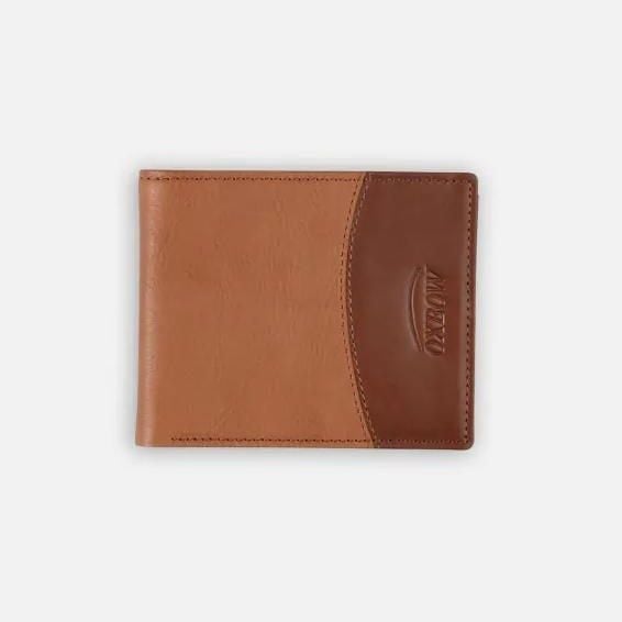 Portfel Oxbow Opposed Brown. Żółte portfele OXBOW, bez wzorów. Za 177.62 zł.