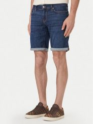 Guess Szorty jeansowe M6GD01 D0754 Niebieski Regular Fit. Niebieskie szorty Guess, m, z aplikacjami, z bawełny. Za 429.99 zł.