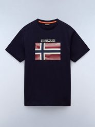 NAPAPIJRY Koszulka "Lari" w kolorze granatowym rozmiar: XS. Niebieskie bezrękawniki NAPAPIJRY, xs, bez wzorów, z bawełny, bez kołnierzyka, bez ramiączek. Za 62.03 zł.