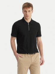 BOSS Polo C-Pei 04 50555108 Czarny Regular Fit. Czarne koszulki polo Boss, m, bez wzorów, z bawełny, bez kołnierzyka, bez ramiączek. Za 569.99 zł.