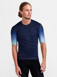 Craft Koszulka kolarska "ADV Aero Jersey" w kolorze granatowym rozmiar: XXL. Niebieskie t-shirty sportowe Craft, bez wzorów, z jersey, bez ramiączek, rowerowe. Za 88.43 zł.