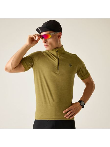 Dare 2b Koszulka kolarska "Pedal It Out II" w kolorze khaki rozmiar: L. Brązowe t-shirty sportowe Dare 2B, bez wzorów, z materiału, bez ramiączek, rowerowe. Za 97.96 zł.