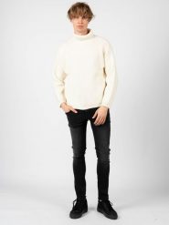 Antony Morato Sweter | MMSW01034-YA400119 | Mężczyzna | Biały. Białe swetry nierozpinane Antony Morato, m, bez wzorów, z dzianiny, bez kołnierzyka, bez ramiączek. W wyprzedaży za 279.00 zł.