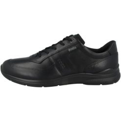 Buty do chodzenia męskie Ecco Irving. Czarne buty sportowe casual ecco, bez wzorów, z materiału, bez zapięcia. Za 961.00 zł.