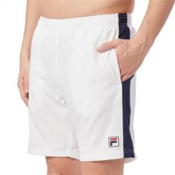 Spodnie treningowe męskie Fila FBM2415010153. Białe spodnie materiałowe Fila, na co dzień, m, bez wzorów, z dresówki, casualowe, krótkie. Za 348.00 zł.
