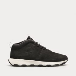 Timberland Winsor Trail MID LACE UP SNEAKER JET BLACK Trzewiki męskie. Czarne buty sportowe casual Timberland, bez wzorów, bez zapięcia. Za 558.99 zł.
