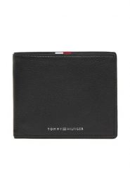 Tommy Hilfiger Portfel Th Corp Cc & Coin AM0AM13740 Czarny. Czarne portfele Tommy Hilfiger, bez wzorów, ze skóry. Za 249.99 zł.
