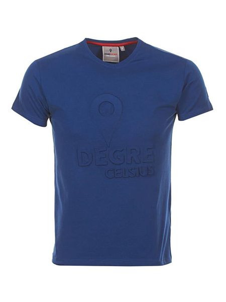 Degré Celsius Koszulka "Cabos" w kolorze granatowym rozmiar: L. Niebieskie bezrękawniki Degré Celsius, l, bez wzorów, z bawełny, bez kołnierzyka, bez ramiączek. Za 84.21 zł.