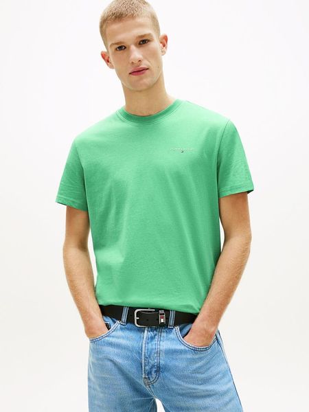 TOMMY JEANS Koszulka w kolorze zielonym rozmiar: L. Zielone bezrękawniki Tommy Jeans, l, bez wzorów, z bawełny, bez kołnierzyka, bez ramiączek. Za 109.95 zł.