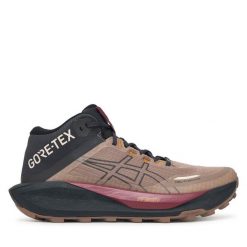 Buty do biegania Asics. Brązowe buty do biegania ASICS, bez wzorów, bez zapięcia, do biegania. Za 889.99 zł.
