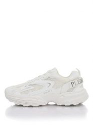Plein Sport Sneakersy SAFS USC0931 STE003N Biały. Białe buty sportowe casual Plein Sport, bez wzorów, z materiału, bez zapięcia. Za 692.99 zł.