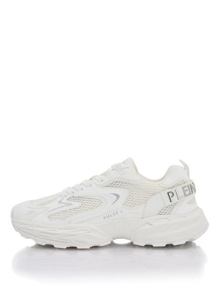 Plein Sport Sneakersy SAFS USC0931 STE003N Biały. Białe buty sportowe casual Plein Sport, bez wzorów, z materiału, bez zapięcia. Za 626.99 zł.