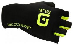 Rękawiczki rowerowe Alé Cycling Velocissimo Crono. Czarne rękawiczki ALÉ CYCLING, na lato, bez wzorów, z elastanu. Za 167.99 zł.