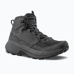 Buty trekkingowe męskie La Sportiva Prodigio Hike LT GTX. Szare buty turystyczne La Sportiva, bez wzorów, z gore-texu, za kostkę, bez zapięcia, trekkingowe, gore-tex. Za 1,136.00 zł.