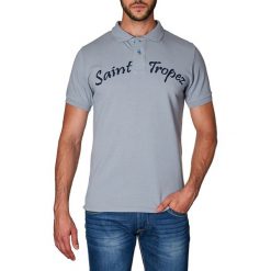 Koszulka polo w kolorze szarym. Koszulki polo marki Paul Stragas, AVA by Paul Stragas, z nadrukiem, polo, z krótkim rękawem. W wyprzedaży za 59.95 zł.