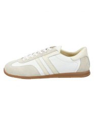 GANT Footwear Skórzane sneakersy "Spearclub" w kolorze kremowym rozmiar: 40. Brązowe buty sportowe casual GANT Footwear, bez wzorów, bez zapięcia. Za 373.30 zł.