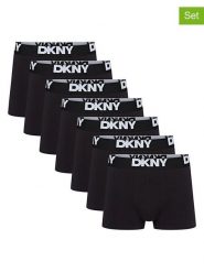 DKNY Bokserki (7 par) w kolorze czarnym rozmiar: M. Czarne bokserki DKNY, m, bez wzorów. Za 135.45 zł.