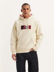 Levi´s Bluza w kolorze beżowym rozmiar: L. Brązowe bluzy l, bez wzorów, z bawełny, z kapturem. Za 241.56 zł.