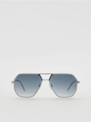 Okulary przeciwsłoneczne aviator - ciemny turkus. Okulary przeciwsłoneczne Reserved. Za 69.99 zł.