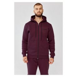 Męska bluza dresowa z kapturem Rough Radical Track Hoodie Zip. Czerwone bluzy z kapturem ROUGH RADICAL, m, bez wzorów, z dresówki, z kapturem. Za 191.20 zł.
