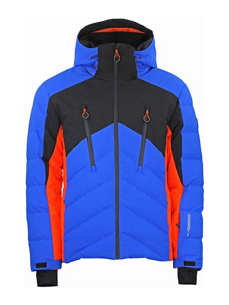 Peak Mountain Kurtka narciarska "Chalet" w kolorze niebiesko-pomarańczowym rozmiar: 3XL. Niebieskie kurtki narciarskie i snowboardowe Peak Mountain, m, bez wzorów, narciarskie. Za 591.60 zł.