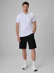 4F Spodenki casual męskie - czarne M. Czarne szorty 4F, l, bez wzorów, z bawełny, casualowe. Za 149.99 zł.