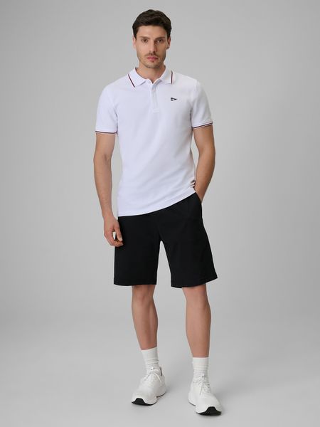 4F Spodenki casual męskie - czarne M. Czarne szorty 4F, l, bez wzorów, z bawełny, casualowe. Za 149.99 zł.