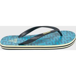 Guess Jeans - Japonki. Niebieskie japonki Guess Jeans, z aplikacjami, z gumy. W wyprzedaży za 79.90 zł.