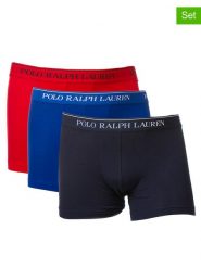 Ralph Lauren Underwear Bokserki (3 pary) w kolorze granatowym, niebieskim i czerwonym rozmiar: S. Czerwone bokserki Ralph Lauren Underwear, s, bez wzorów. Za 174.95 zł.