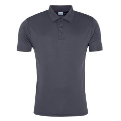 Męska Gładka Koszulka Polo. Brązowe koszulki polo sportowe JUST COOL, m, bez wzorów, bez kołnierzyka, bez ramiączek. Za 65.99 zł.